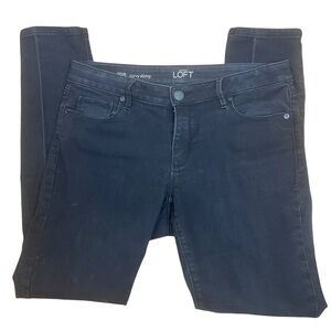 Loft Skinny Curvy Black Jeans Size 8 Size 29